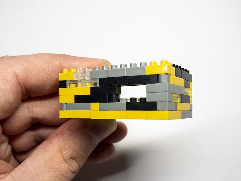 The micro bricks enclosure with USB-C cutout